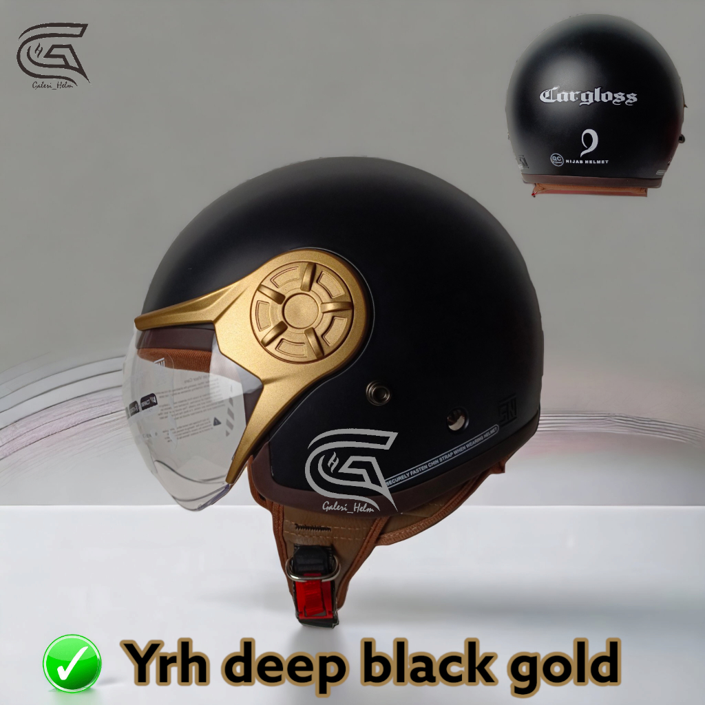 HELM CARGLOSS YRH HIJAB BLACK DOFF|HITAM DOP