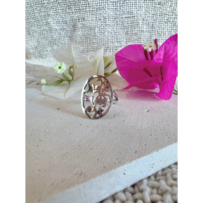 cincin wanita perak asli