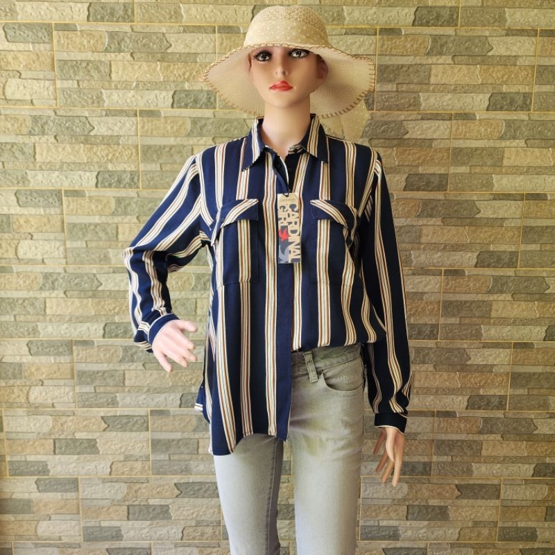 KEMEJA ATASAN WANITA BLOUSE TUNIK CARDINAL ORI