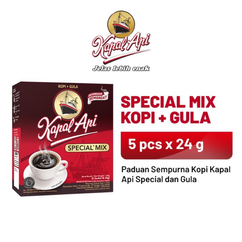 

Kapal Api Special Mix 1 Box isi 5pcs x 24g | Kapal Api Mix