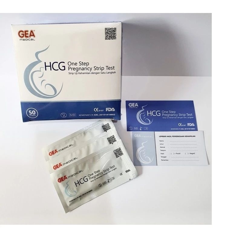 Test pack Alat tes kehamilan GEA  HCG Tes pack Akurat 1 box 50 pcs