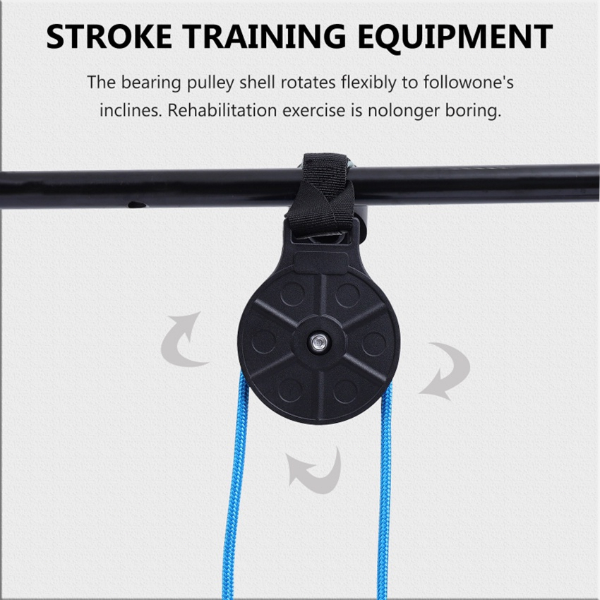 Terapi Penderita Stroke Fisioterapi Tangan Hemiplegia Peralatan Pelatihan Alat Terapi Bahu /Pulley Untuk Latihan Rehabilitasi Exercise Pulley Arm Rehabilitation Over Door Training Equipment Braces Supports Elastic Train - Terapi Stroke - shoulder pulley