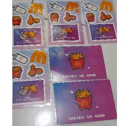 

mcd mcdonald new jeans sticker postcard kartu pos stiker