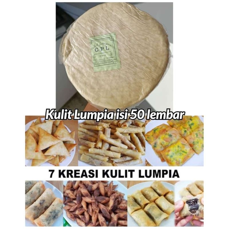 

Kulit lumpia isi 50 lembar/Kulit lumpia premium/kulit lumpia bulat tidak mudah sobek