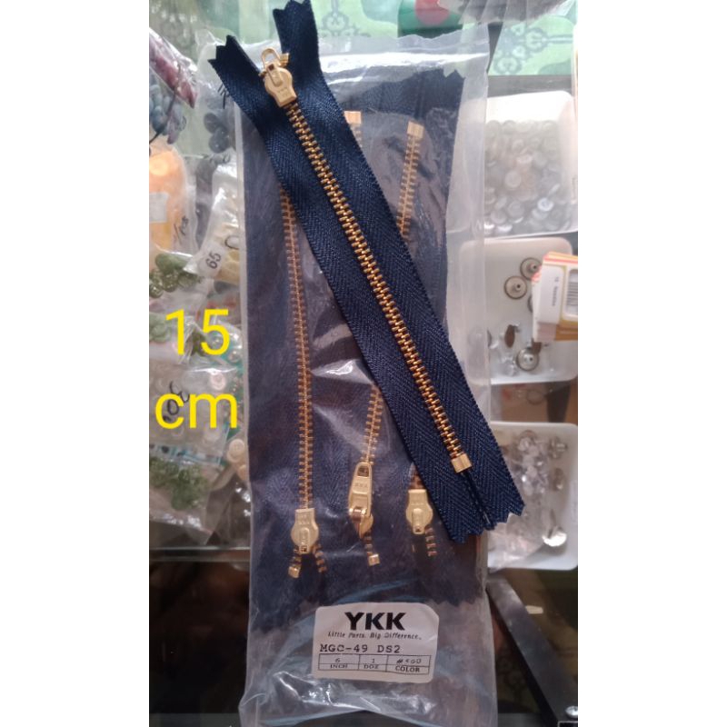 Resleting Jeans YKK 15cm