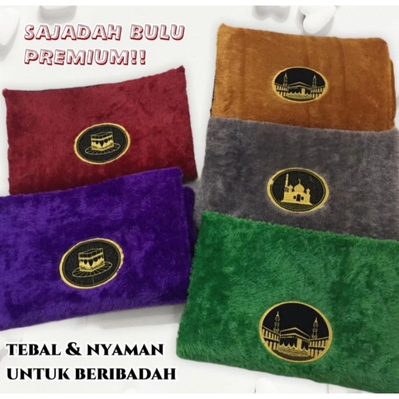 SAJADAH BULU RASFUR TEBAL EMPUK