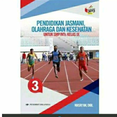 Buku PJOK Pendidikan Jasmani  SMP Kelas 3/9/IX  K13 Erlangga