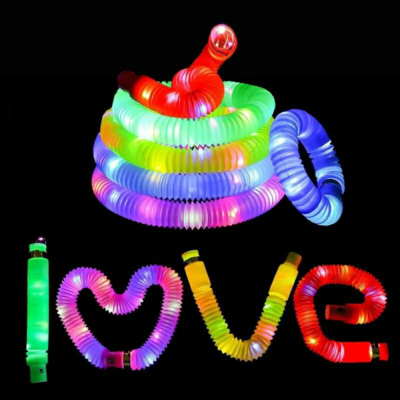 0Pop Tubes Pop Tube Mainan edukasi fidget Pop Tubes Sensory Toys Mainan Selang Anak