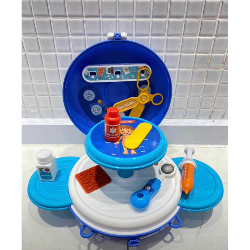 MAINAN ANAK MINISO DONUT SERIES PLAY HOUSE TOY SET MAKE UP BOX DOKTER SUNTIK MAINAN