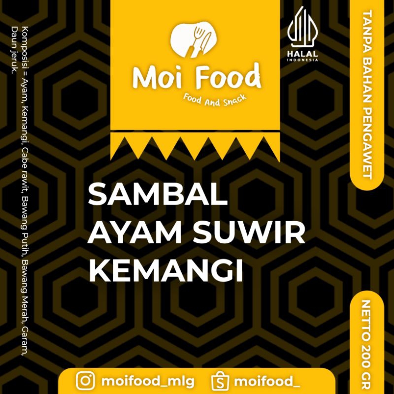 

SAMBAL AYAM SUWIR KEMANGI by MoiFood sambal ayam suwir kemangi lauk sedikit minyak