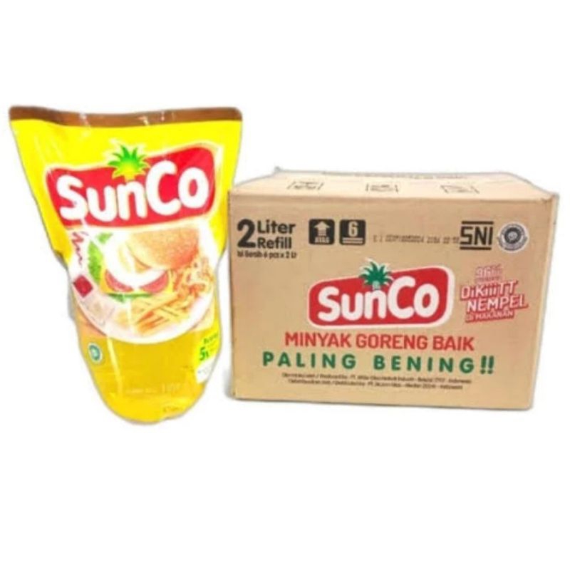 

[JATIM ] Minyak goreng SUNCO 2LITER [packing kardus]