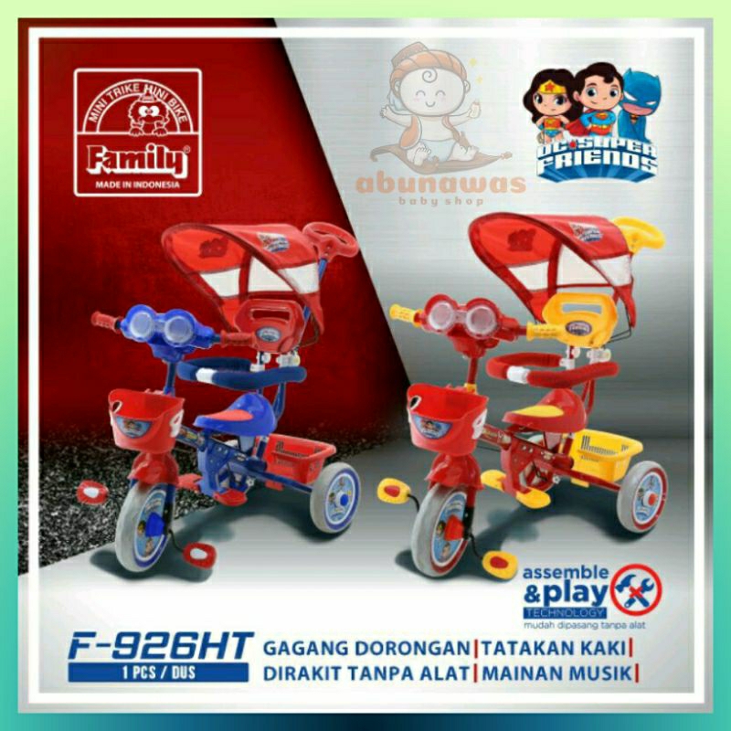 Sepeda Anak Roda 3 Tiga Family F 916HT & F 926HT