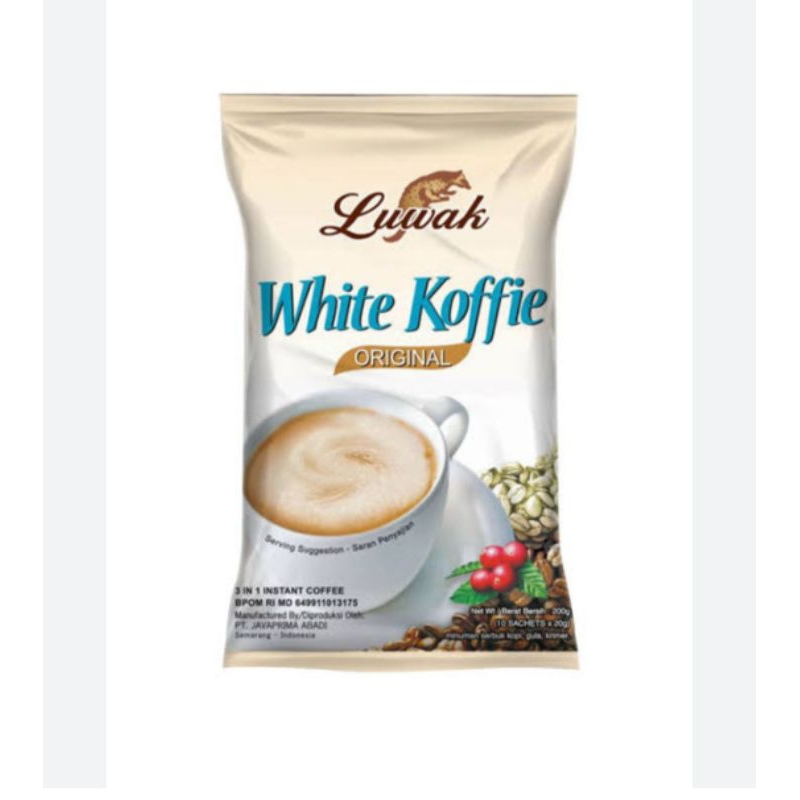 

Luwak White Koffie isi 10sachets