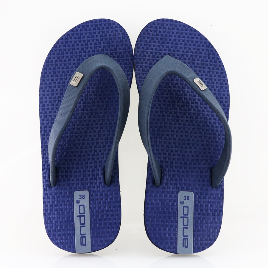 NEW Ando Staria Navy-Sandal Jepit Pria Terbaru 2023 Ando Surabaya