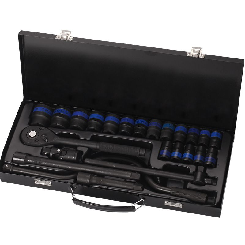 Satu Klik Aja - Kunci Shock Set Lengkap 24pcs Socket Tool Kit Pas Ring Motor Kunci Socket Wrench Pas