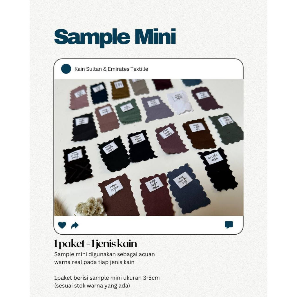 KAIN SULTAN SAMPLE MINI  ECER PERJENIS
