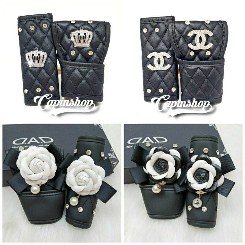 GIGI REM MAHKOTA // Handbreak Handrem persneling Sarung Cover Gigi Handrem Mahkota Bunga Kulit Crown