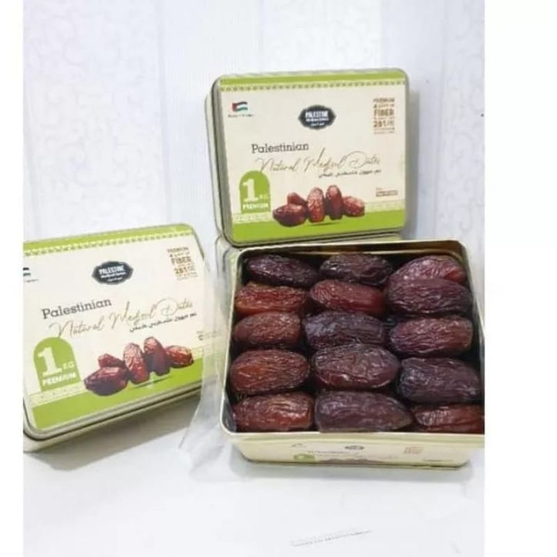 

Kurma Medjool Palestine Premium Grade A2 Kemasan Kaleng