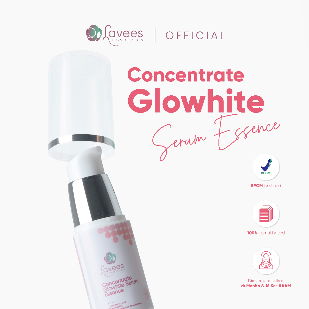 [Bundle 3 Pcs] Lavees Cosmedics - Concentrate Glowhite Serum Essence [Serum Flek & Melasma]