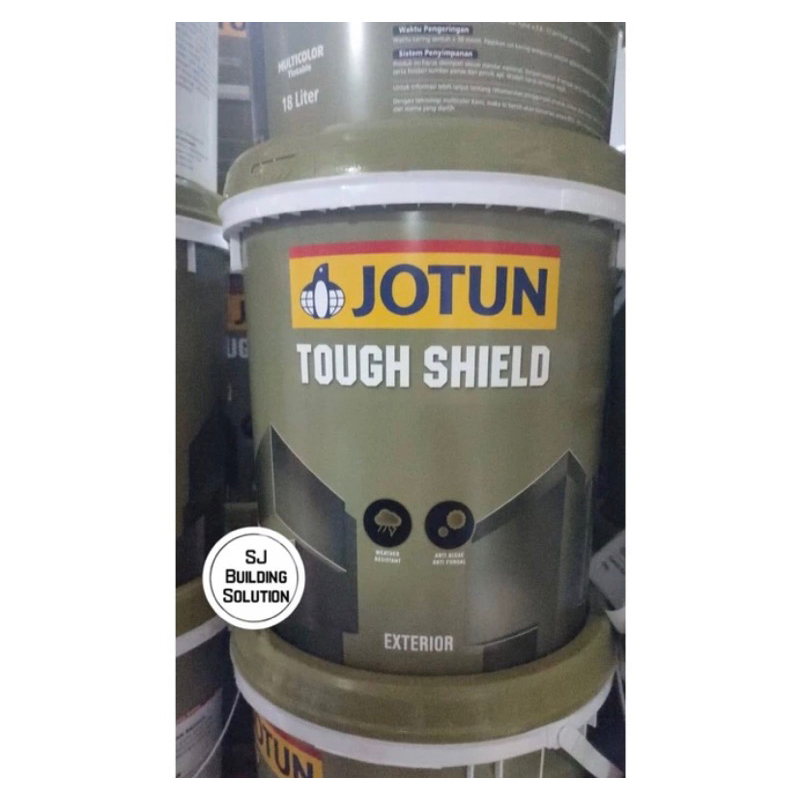 Cat Tembok Exterior / Luar Jotun Toughshield 3.5Ltr - Palm Leaf Hijau Tua Army Kecil Bagus 0125