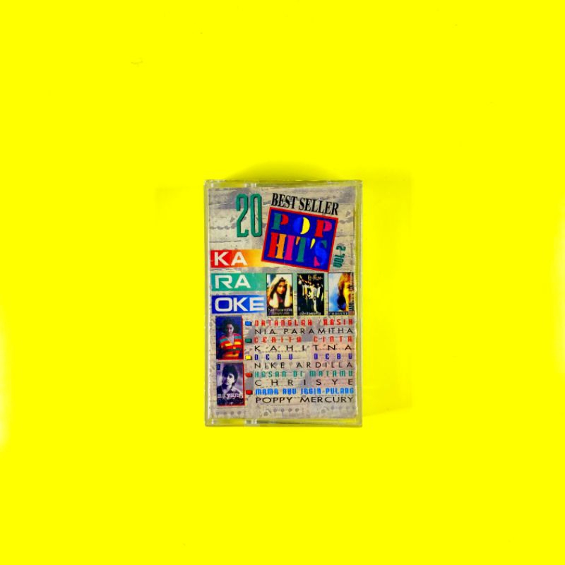 Kaset Pita /Tape 20 Best Seller Pop Hits Karaoke Original 100% Berfungsi/Tested