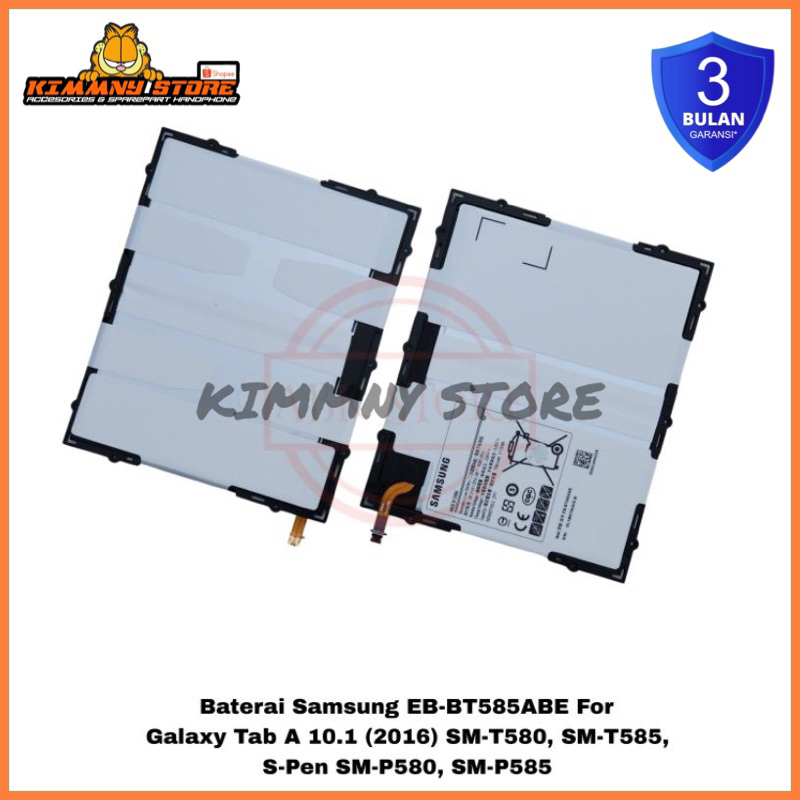 BATTERY BATERAI BATRE SAMSUNG GALAXY TAB A 10.1 2016 / TAB A6 10.1 S-PEN SM-P580 SM-P585