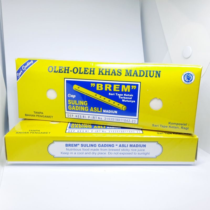 

BREM MADIUN ASLI CAP SULING GADING ISI 3 BATANG