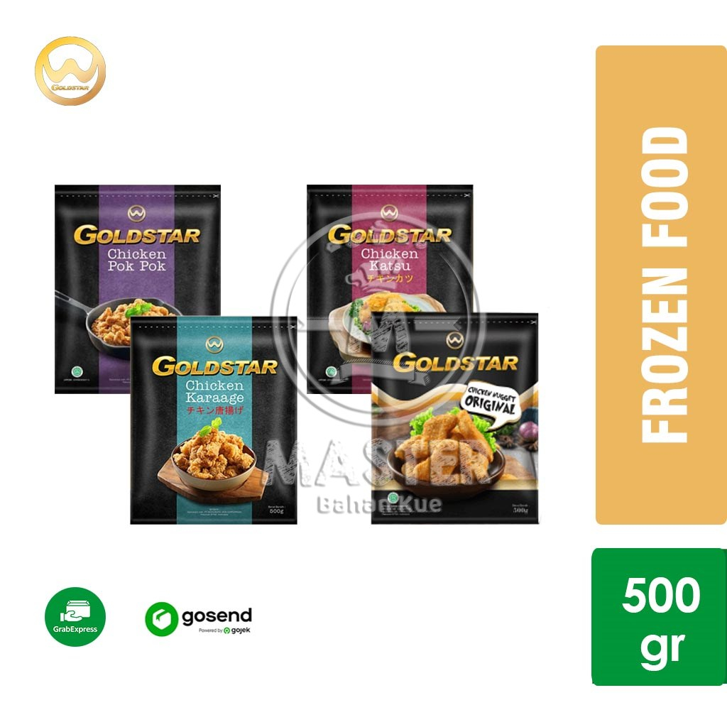 

GOLDSTAR Chicken Nugget Original / Katsu / Pokpok [ 500gr ] KHUSUS INSTANT