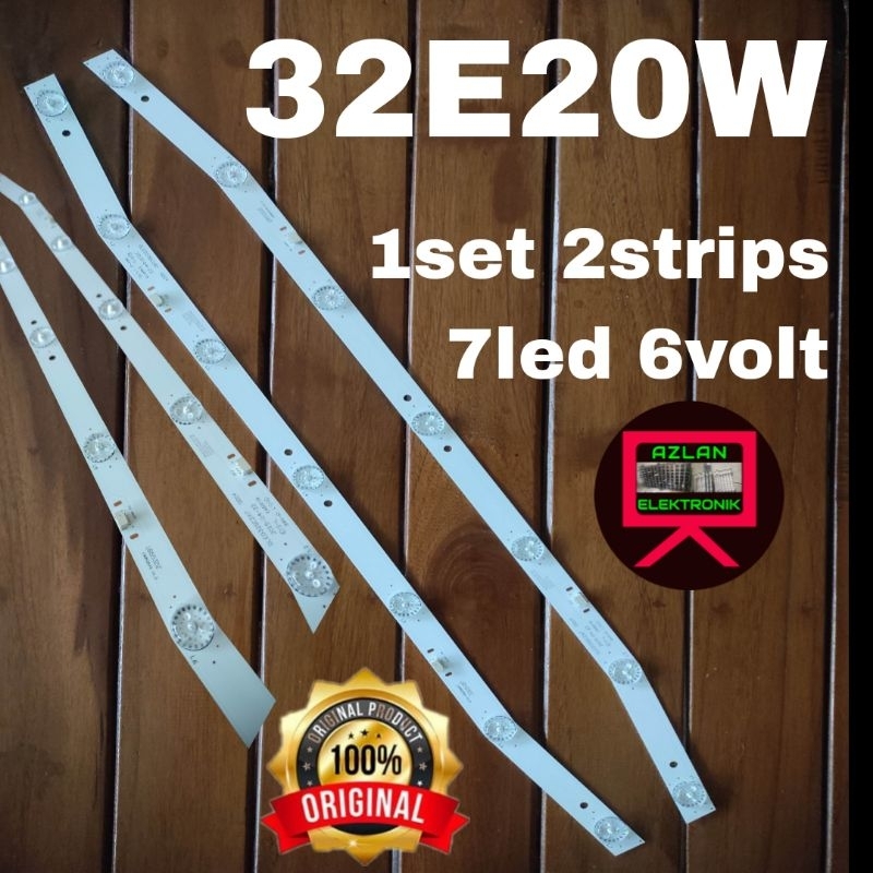 BACKLIGHT LED TV COOCAA 32" E20W 7led 6volt