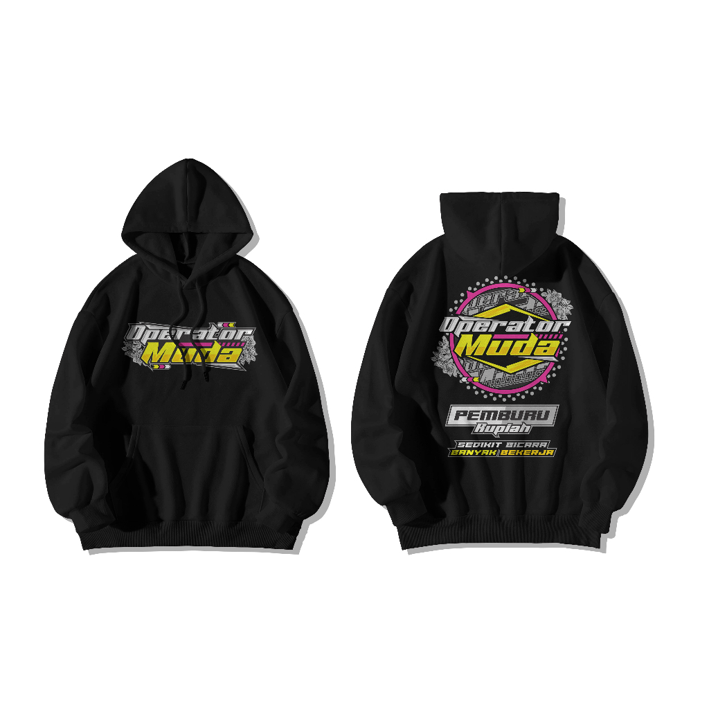Jaket Hoodie Operator Muda Pejuang Rupiah Big Size Jumbo