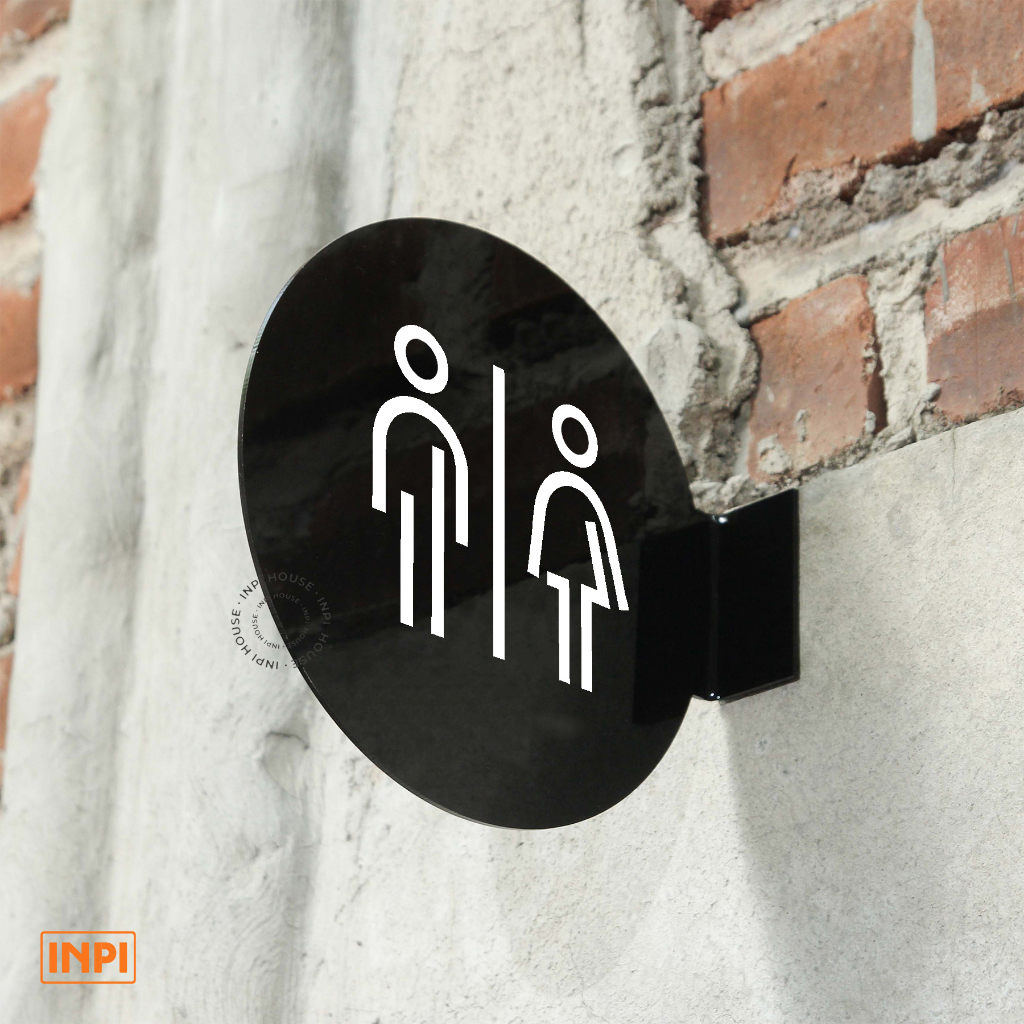 

sign board toilet - rest room sign - akrilik sign - pop up signage - toilet cewek cowok - outdoor sign
