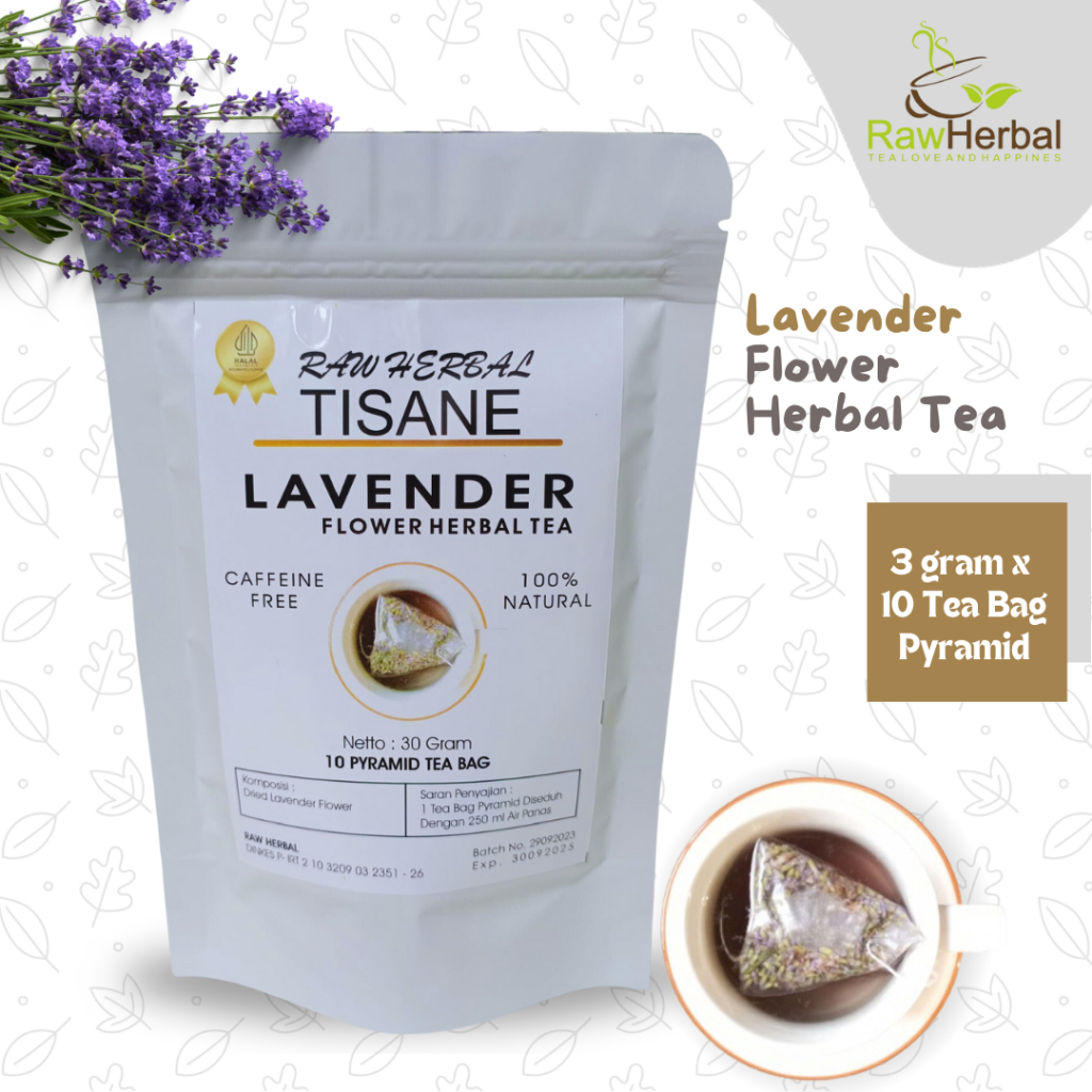 

Lavender Flower Tea / Tea Bag Pyramid (3gr x 10 Tea Bag Pyramid)