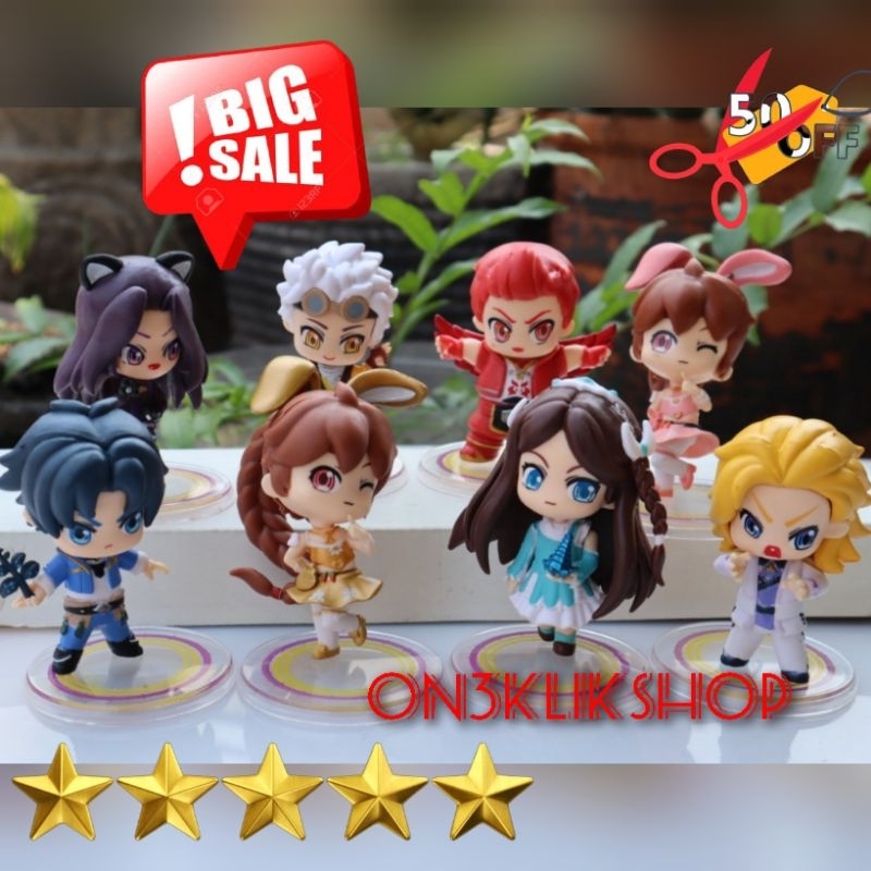 Figure Soul Land Douluo Dalu Tang san set isi 8 pcs