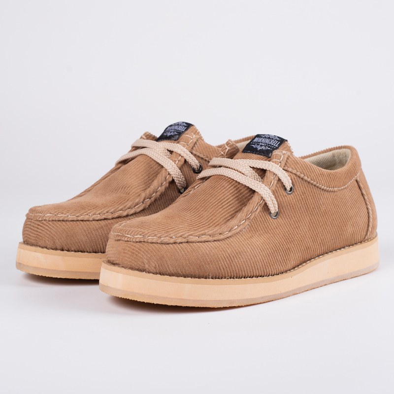 MORNINGBELL SEPATU PRIA WANITA WALLABEES CORDUROY MOCCA