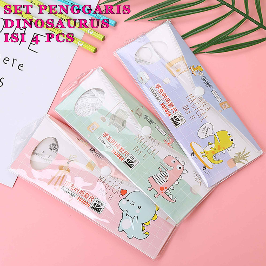 

Penggaris Dinosaurus * Set Penggaris * Penggaris 20cm * Isi 4pcs