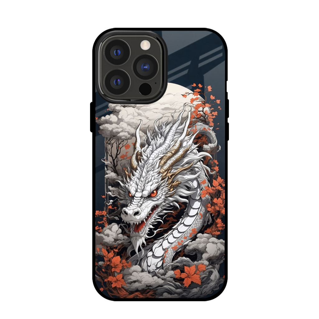 Casing Custom Premium White Dragon japanese style In The Forest