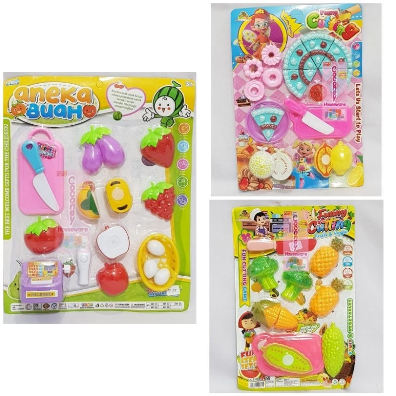 Mainan Potong Buah / Mainan Buah-buahan / Mainan Fruits / Mainan Anak-anak