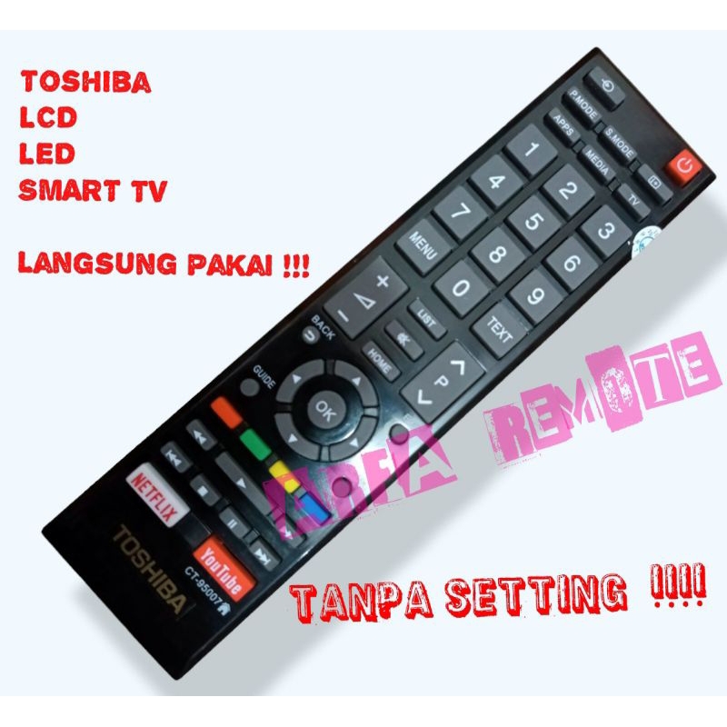 Remot Remote TV Toshiba LED LCD CRT Smart TV Toshiba