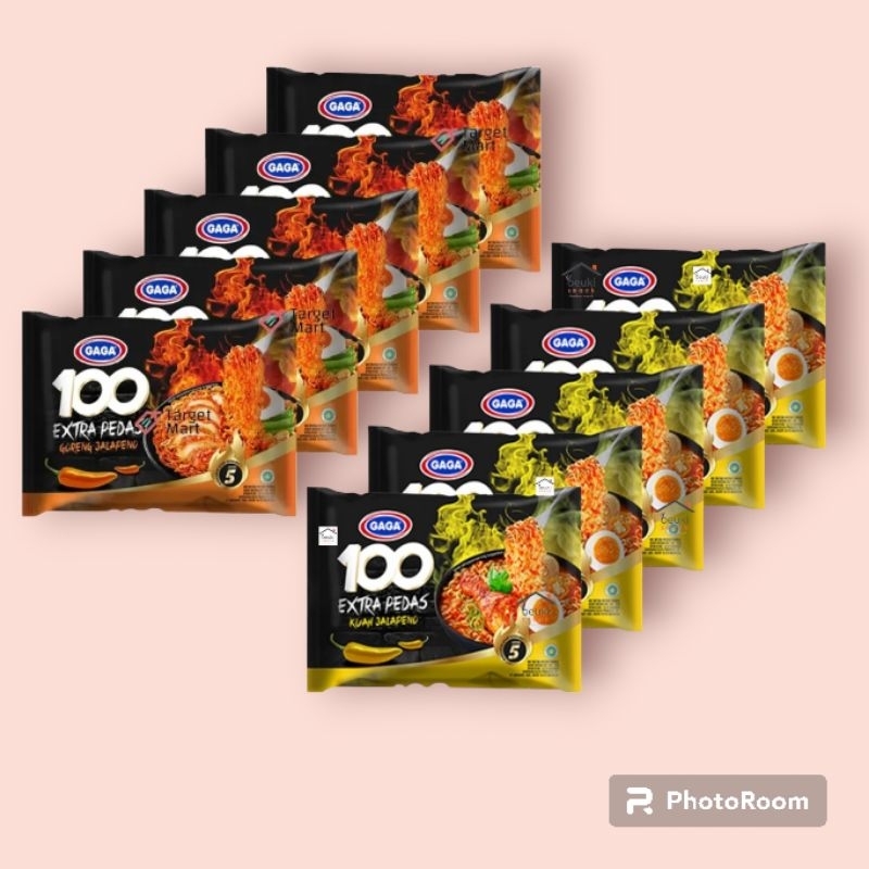 

10pcs mie gaga jalapeno kuah dan goreng