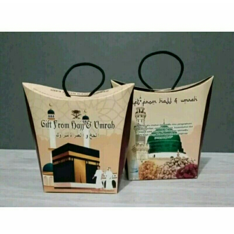 

Dust tengteng oleh oleh haji dan umroh satu pak 50 pcs coklat muda