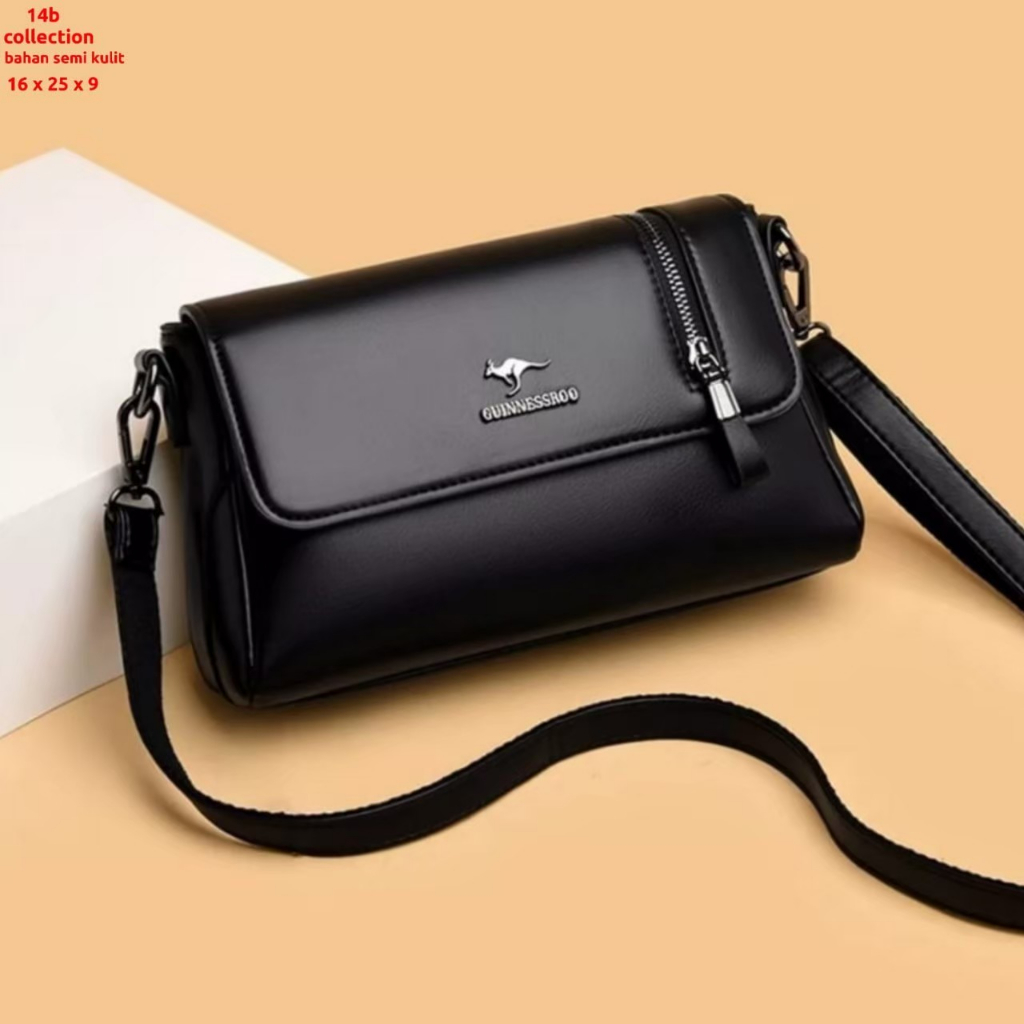Tas Selempang Kangguru seleting samping tali rantai tas wanita tas lucu Tas murah