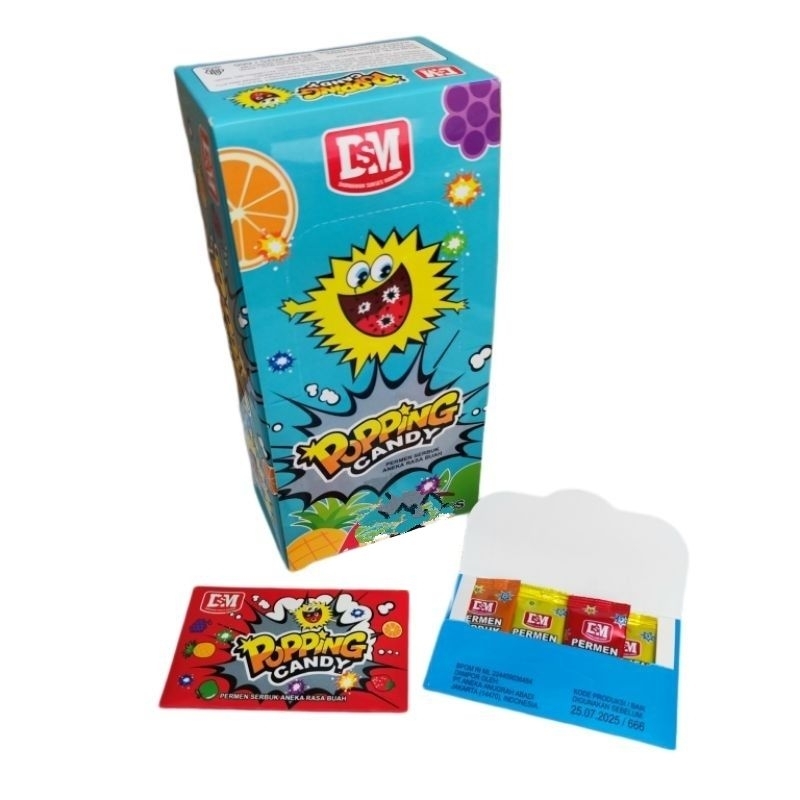 

DSM Permen Serbuk Popping Candy Isi 30 Pcs | Pletak Pletok / Magic Pop