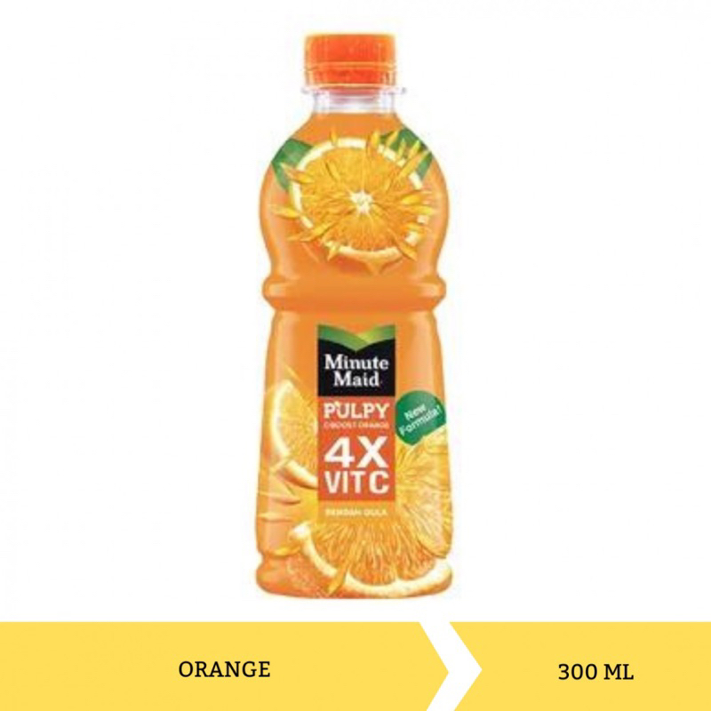 

Minute Maid Orange Pulpy 300ml Popular bisa buat Acara Party
