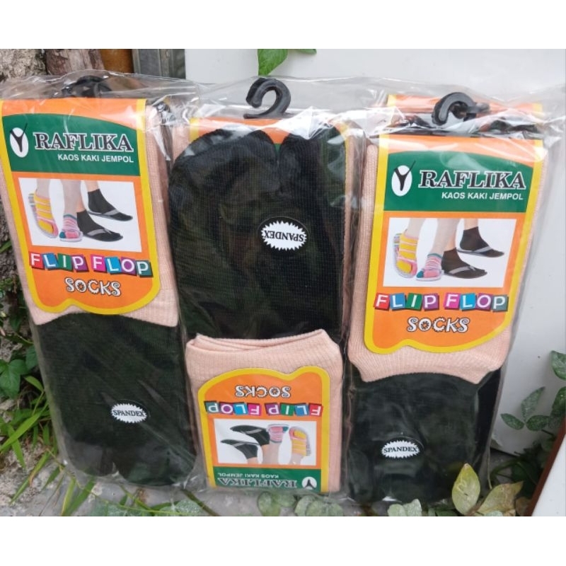 (GROSIR) 12 PASANG KAOS KAKI JEMPOL MUSLIMAH.KAOS KAKI 2JARI MUSLIMAH