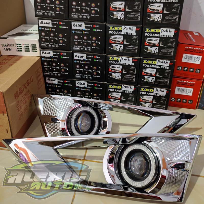 Garnish Foglamp Sigra Lampu LED Bemper Truk dan Mobil Pickup 12v Original Gratis Ongkir