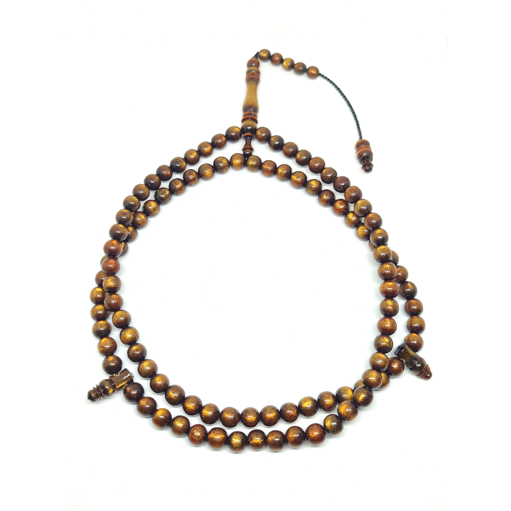 Tasbih Yuser Emas /Tali arus Warna Emas Isi 99 Butir