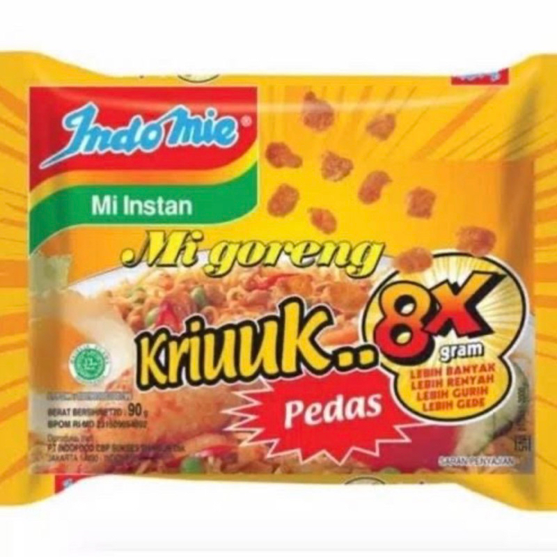 

Indomie goreng kriuk 8X