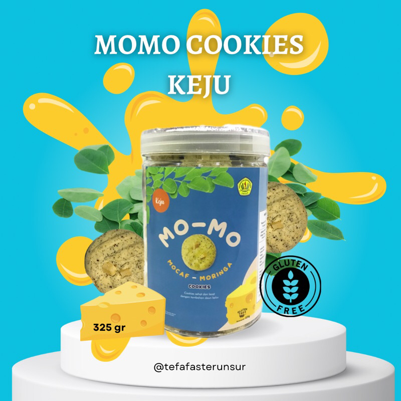 

Momo Cookies Keju / Cookies Kelor Rasa Keju