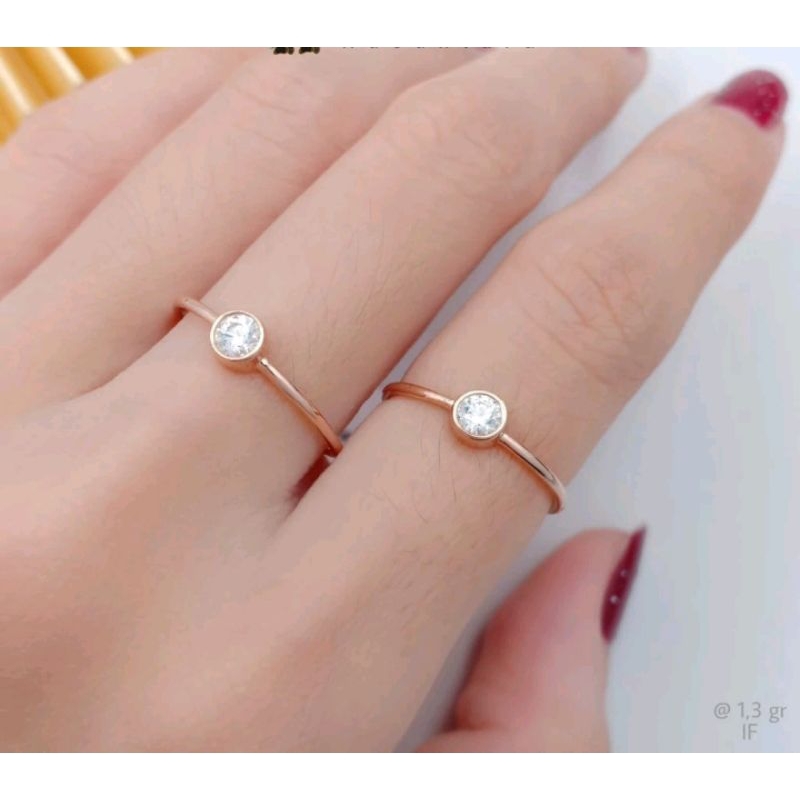 viral cincin berlapis emas Titan import anti karat