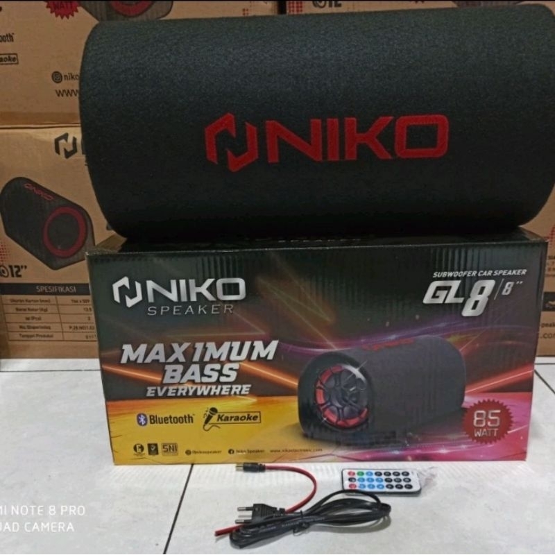 Niko Speaker GL 8 inch Subwoofer car Speaker NIKO 8inch bluetooth/Speaker karoke